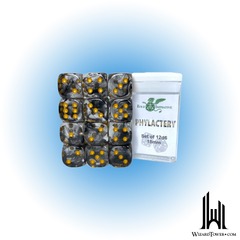 SET OF 12D6 PIPS DICE: DIFFUSION PHYLACTERY 18MM